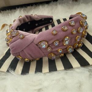 Lele Sadoughi Lilac Frost Swarovski Tresor Knotted Headband